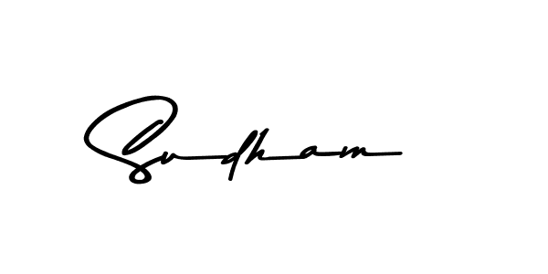 Also we have Sudham name is the best signature style. Create professional handwritten signature collection using Asem Kandis PERSONAL USE autograph style. Sudham signature style 9 images and pictures png