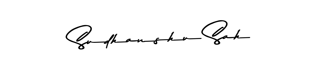 Make a beautiful signature design for name Sudhanshu Sah. Use this online signature maker to create a handwritten signature for free. Sudhanshu Sah signature style 9 images and pictures png