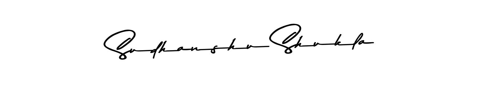 How to make Sudhanshu Shukla name signature. Use Asem Kandis PERSONAL USE style for creating short signs online. This is the latest handwritten sign. Sudhanshu Shukla signature style 9 images and pictures png