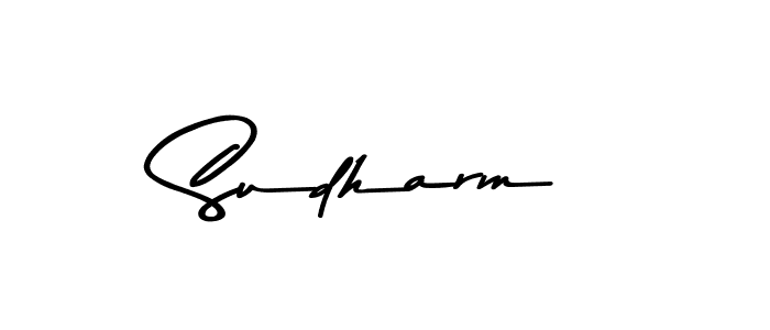 Sudharm stylish signature style. Best Handwritten Sign (Asem Kandis PERSONAL USE) for my name. Handwritten Signature Collection Ideas for my name Sudharm. Sudharm signature style 9 images and pictures png