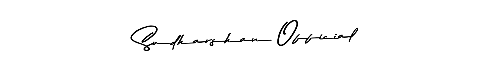 How to make Sudharshan Official name signature. Use Asem Kandis PERSONAL USE style for creating short signs online. This is the latest handwritten sign. Sudharshan Official signature style 9 images and pictures png