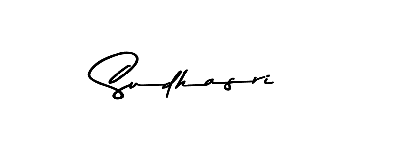 Sudhasri stylish signature style. Best Handwritten Sign (Asem Kandis PERSONAL USE) for my name. Handwritten Signature Collection Ideas for my name Sudhasri. Sudhasri signature style 9 images and pictures png