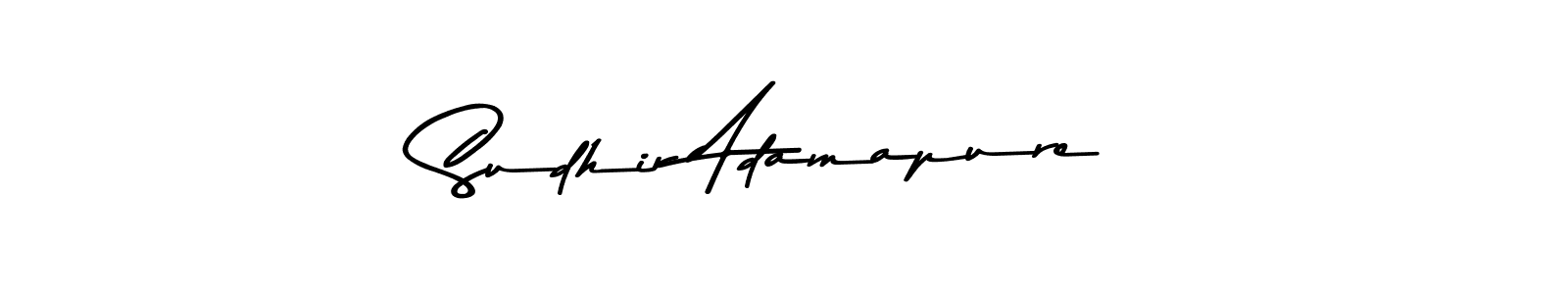 Make a short Sudhir Adamapure signature style. Manage your documents anywhere anytime using Asem Kandis PERSONAL USE. Create and add eSignatures, submit forms, share and send files easily. Sudhir Adamapure signature style 9 images and pictures png