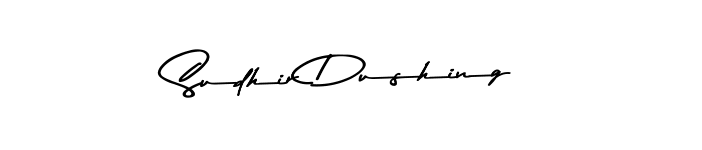 You should practise on your own different ways (Asem Kandis PERSONAL USE) to write your name (Sudhir Dushing) in signature. don't let someone else do it for you. Sudhir Dushing signature style 9 images and pictures png