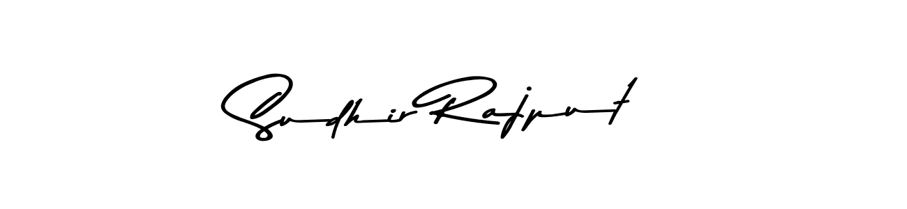Create a beautiful signature design for name Sudhir Rajput. With this signature (Asem Kandis PERSONAL USE) fonts, you can make a handwritten signature for free. Sudhir Rajput signature style 9 images and pictures png