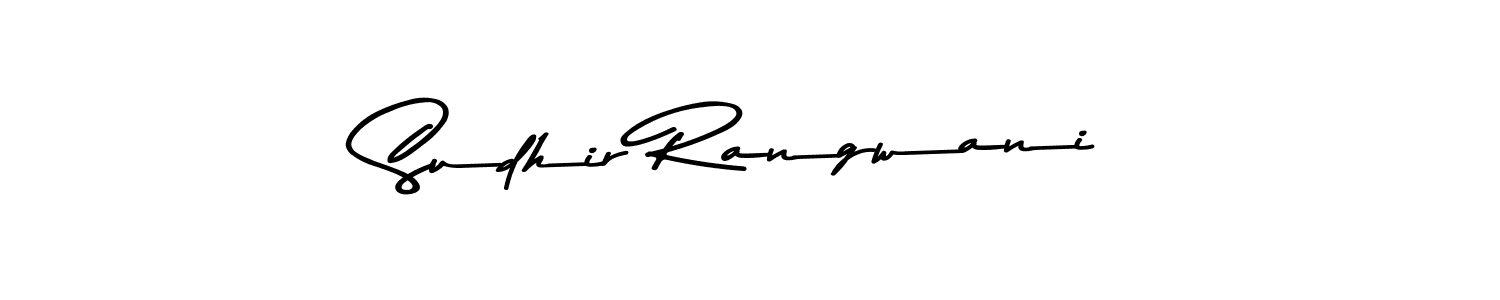 Make a short Sudhir Rangwani signature style. Manage your documents anywhere anytime using Asem Kandis PERSONAL USE. Create and add eSignatures, submit forms, share and send files easily. Sudhir Rangwani signature style 9 images and pictures png