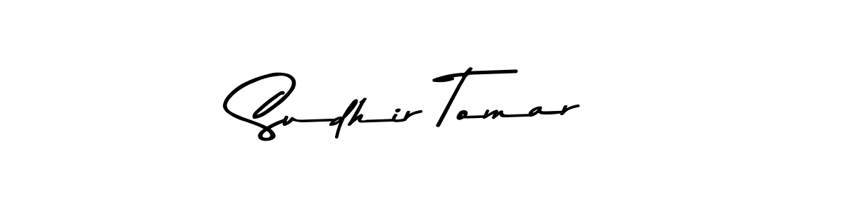 Sudhir Tomar stylish signature style. Best Handwritten Sign (Asem Kandis PERSONAL USE) for my name. Handwritten Signature Collection Ideas for my name Sudhir Tomar. Sudhir Tomar signature style 9 images and pictures png