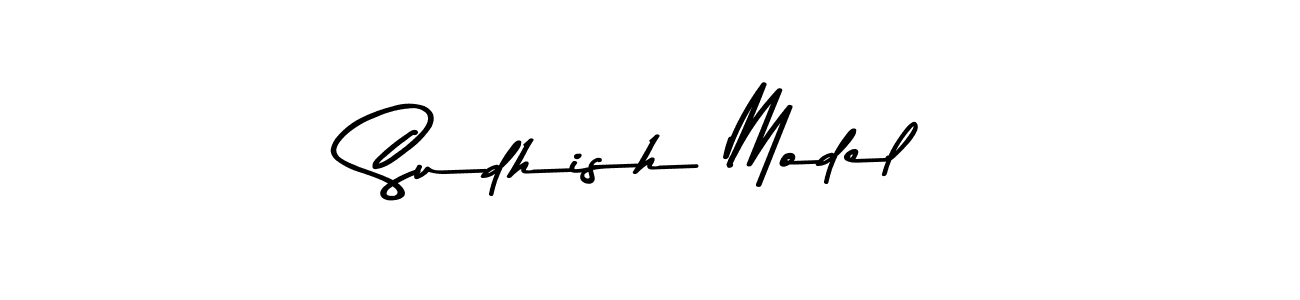 Use a signature maker to create a handwritten signature online. With this signature software, you can design (Asem Kandis PERSONAL USE) your own signature for name Sudhish Model. Sudhish Model signature style 9 images and pictures png