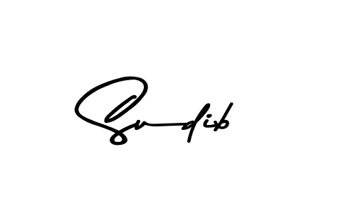 Use a signature maker to create a handwritten signature online. With this signature software, you can design (Asem Kandis PERSONAL USE) your own signature for name Sudib. Sudib signature style 9 images and pictures png