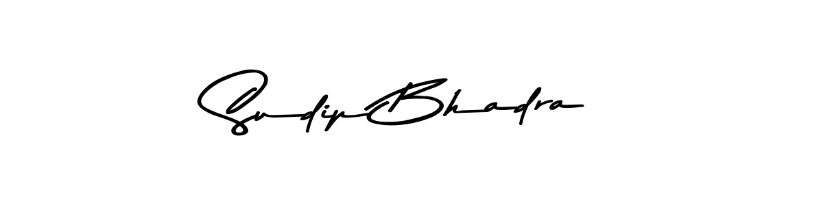 if you are searching for the best signature style for your name Sudip Bhadra. so please give up your signature search. here we have designed multiple signature styles  using Asem Kandis PERSONAL USE. Sudip Bhadra signature style 9 images and pictures png