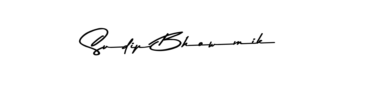 Create a beautiful signature design for name Sudip Bhowmik. With this signature (Asem Kandis PERSONAL USE) fonts, you can make a handwritten signature for free. Sudip Bhowmik signature style 9 images and pictures png