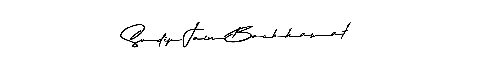 Sudip Jain Bachhawat stylish signature style. Best Handwritten Sign (Asem Kandis PERSONAL USE) for my name. Handwritten Signature Collection Ideas for my name Sudip Jain Bachhawat. Sudip Jain Bachhawat signature style 9 images and pictures png