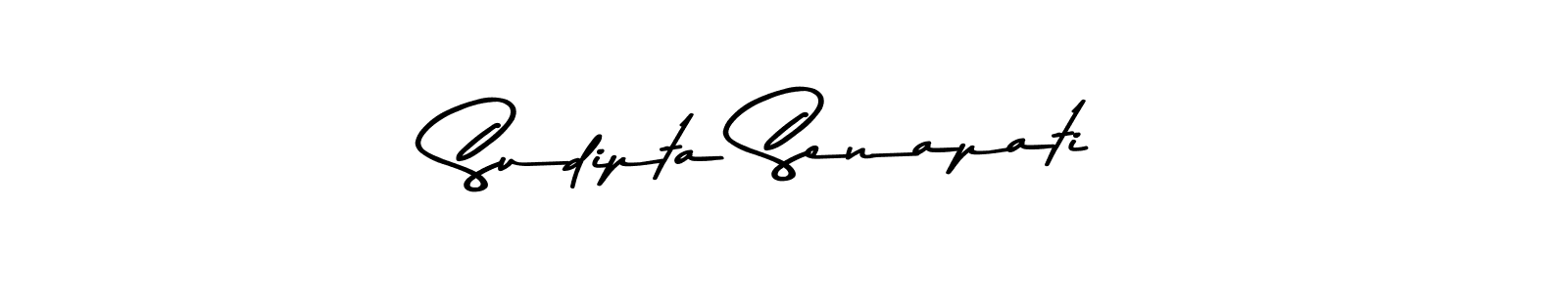 How to make Sudipta Senapati name signature. Use Asem Kandis PERSONAL USE style for creating short signs online. This is the latest handwritten sign. Sudipta Senapati signature style 9 images and pictures png