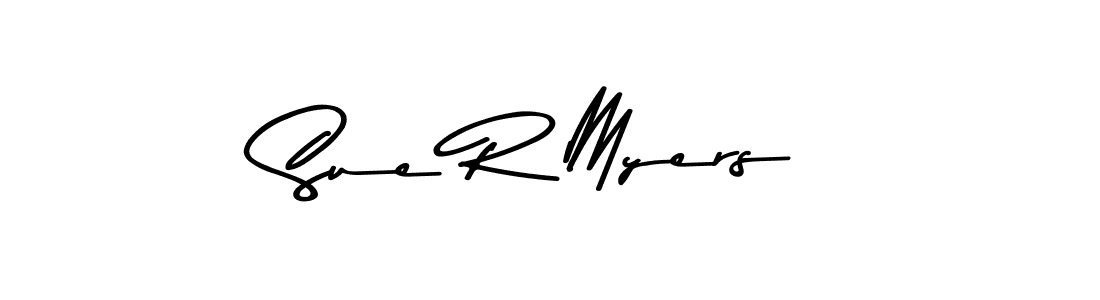 Make a beautiful signature design for name Sue R Myers. With this signature (Asem Kandis PERSONAL USE) style, you can create a handwritten signature for free. Sue R Myers signature style 9 images and pictures png