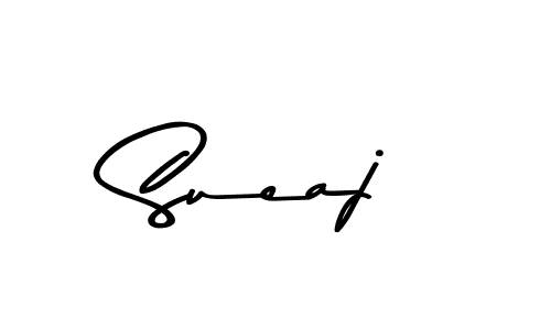 Create a beautiful signature design for name Sueaj. With this signature (Asem Kandis PERSONAL USE) fonts, you can make a handwritten signature for free. Sueaj signature style 9 images and pictures png