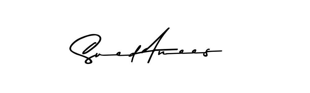 You should practise on your own different ways (Asem Kandis PERSONAL USE) to write your name (Sued Anees) in signature. don't let someone else do it for you. Sued Anees signature style 9 images and pictures png
