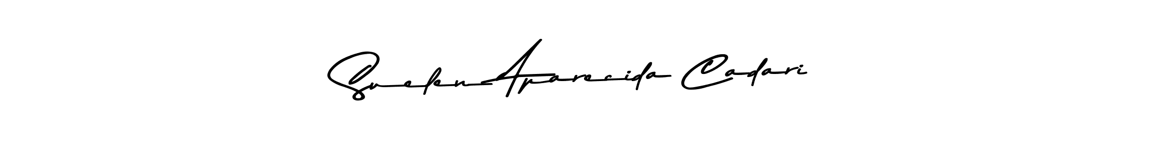 Use a signature maker to create a handwritten signature online. With this signature software, you can design (Asem Kandis PERSONAL USE) your own signature for name Suelen Aparecida Cadari. Suelen Aparecida Cadari signature style 9 images and pictures png