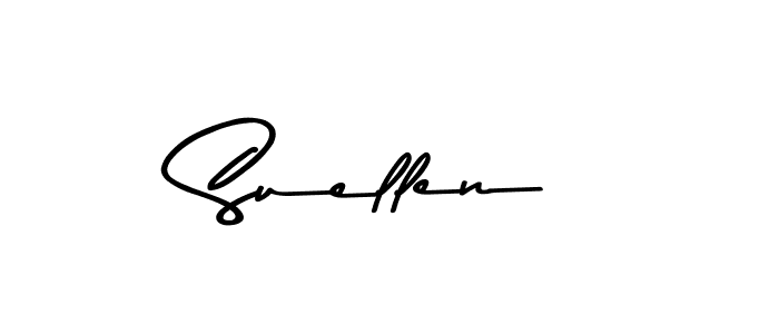 Use a signature maker to create a handwritten signature online. With this signature software, you can design (Asem Kandis PERSONAL USE) your own signature for name Suellen. Suellen signature style 9 images and pictures png