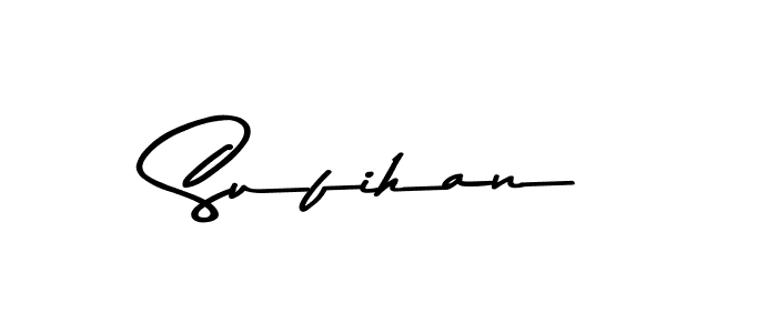 Create a beautiful signature design for name Sufihan. With this signature (Asem Kandis PERSONAL USE) fonts, you can make a handwritten signature for free. Sufihan signature style 9 images and pictures png