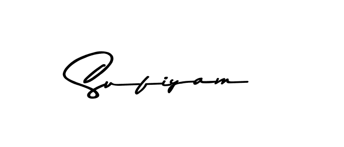 Create a beautiful signature design for name Sufiyam. With this signature (Asem Kandis PERSONAL USE) fonts, you can make a handwritten signature for free. Sufiyam signature style 9 images and pictures png
