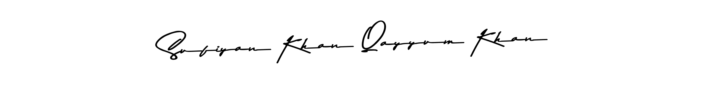 How to make Sufiyan Khan Qayyum Khan signature? Asem Kandis PERSONAL USE is a professional autograph style. Create handwritten signature for Sufiyan Khan Qayyum Khan name. Sufiyan Khan Qayyum Khan signature style 9 images and pictures png