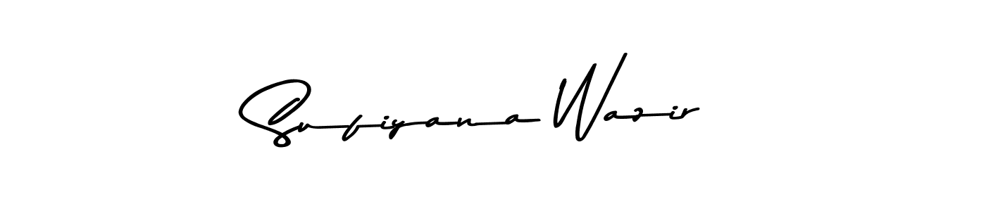 How to make Sufiyana Wazir name signature. Use Asem Kandis PERSONAL USE style for creating short signs online. This is the latest handwritten sign. Sufiyana Wazir signature style 9 images and pictures png