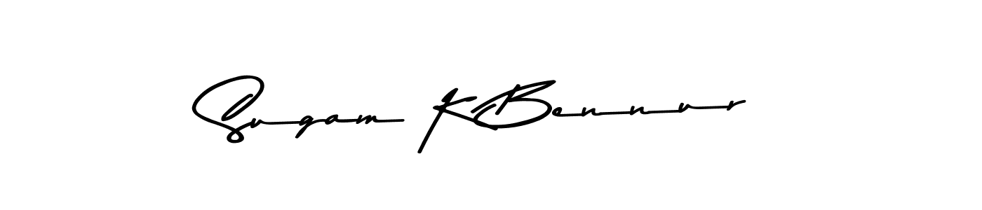 Best and Professional Signature Style for Sugam K Bennur. Asem Kandis PERSONAL USE Best Signature Style Collection. Sugam K Bennur signature style 9 images and pictures png