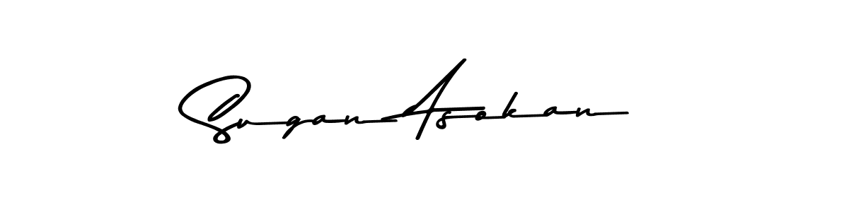 Sugan Asokan stylish signature style. Best Handwritten Sign (Asem Kandis PERSONAL USE) for my name. Handwritten Signature Collection Ideas for my name Sugan Asokan. Sugan Asokan signature style 9 images and pictures png