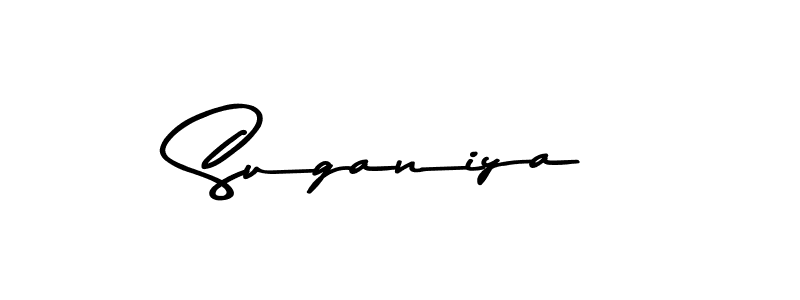 Design your own signature with our free online signature maker. With this signature software, you can create a handwritten (Asem Kandis PERSONAL USE) signature for name Suganiya. Suganiya signature style 9 images and pictures png
