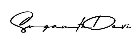 Master the art of signing with Suganti Devi written in fluent Asem Kandis PERSONAL USE script. A great template to practice and refine your handwriting. Suganti Devi signature style 9 images and pictures png