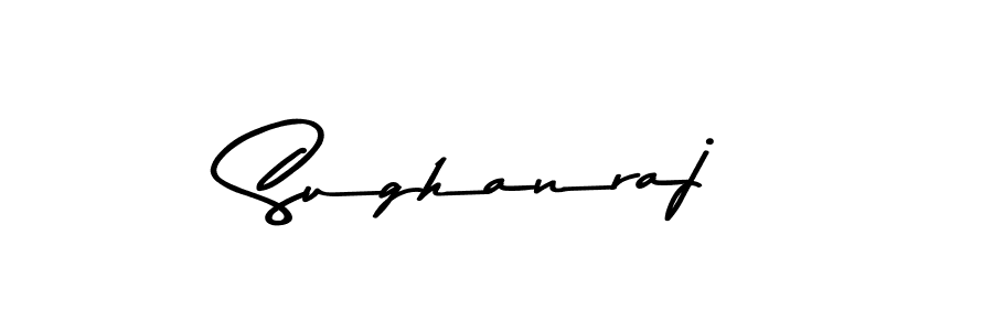 Use a signature maker to create a handwritten signature online. With this signature software, you can design (Asem Kandis PERSONAL USE) your own signature for name Sughanraj. Sughanraj signature style 9 images and pictures png