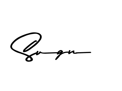 if you are searching for the best signature style for your name Sugn. so please give up your signature search. here we have designed multiple signature styles  using Asem Kandis PERSONAL USE. Sugn signature style 9 images and pictures png