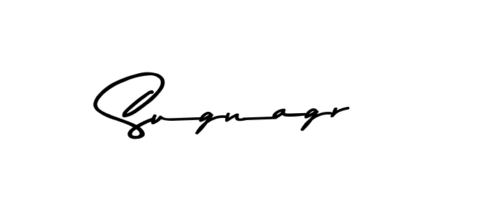 How to make Sugnagr name signature. Use Asem Kandis PERSONAL USE style for creating short signs online. This is the latest handwritten sign. Sugnagr signature style 9 images and pictures png