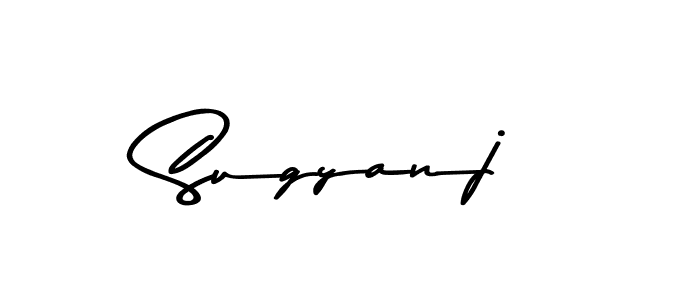 How to Draw Sugyanj signature style? Asem Kandis PERSONAL USE is a latest design signature styles for name Sugyanj. Sugyanj signature style 9 images and pictures png