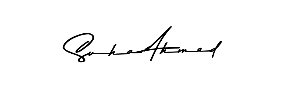 Here are the top 10 professional signature styles for the name Suha Ahmed. These are the best autograph styles you can use for your name. Suha Ahmed signature style 9 images and pictures png