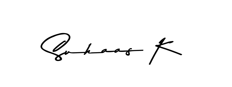 Asem Kandis PERSONAL USE is a professional signature style that is perfect for those who want to add a touch of class to their signature. It is also a great choice for those who want to make their signature more unique. Get Suhaas K name to fancy signature for free. Suhaas K signature style 9 images and pictures png