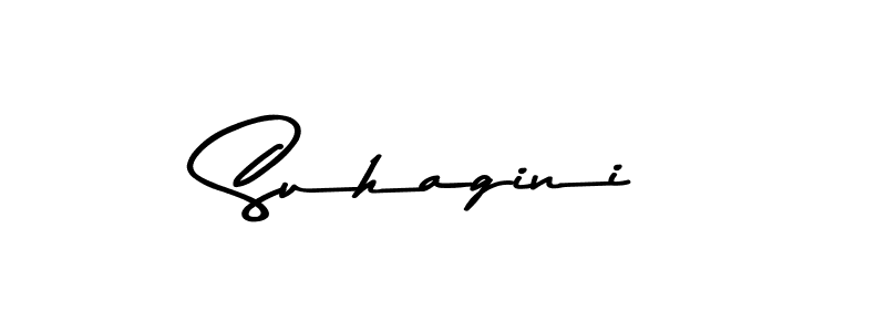 How to make Suhagini name signature. Use Asem Kandis PERSONAL USE style for creating short signs online. This is the latest handwritten sign. Suhagini signature style 9 images and pictures png