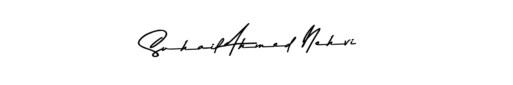 Make a beautiful signature design for name Suhail Ahmed Nehvi. Use this online signature maker to create a handwritten signature for free. Suhail Ahmed Nehvi signature style 9 images and pictures png