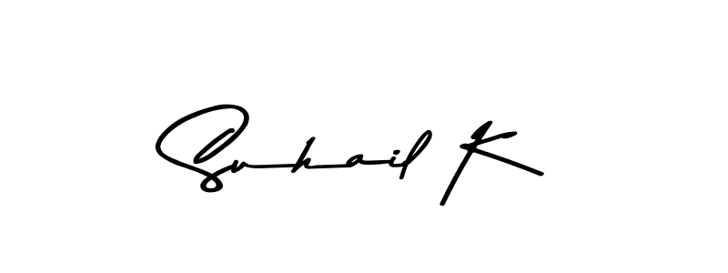 How to Draw Suhail K signature style? Asem Kandis PERSONAL USE is a latest design signature styles for name Suhail K. Suhail K signature style 9 images and pictures png