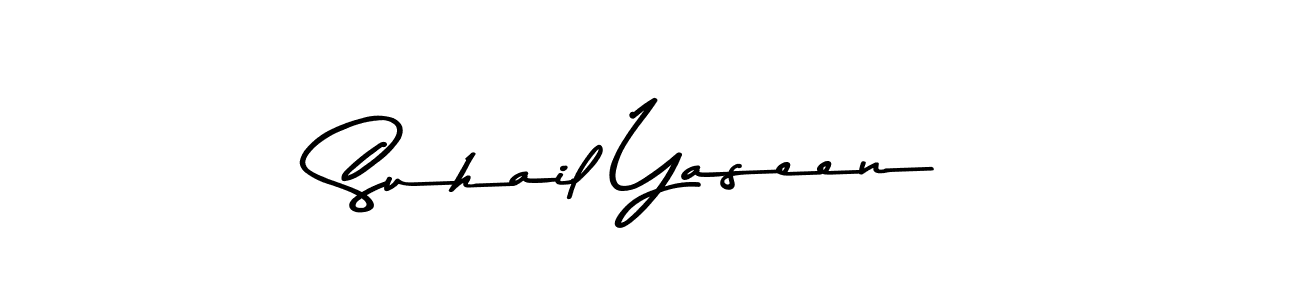 Use a signature maker to create a handwritten signature online. With this signature software, you can design (Asem Kandis PERSONAL USE) your own signature for name Suhail Yaseen. Suhail Yaseen signature style 9 images and pictures png