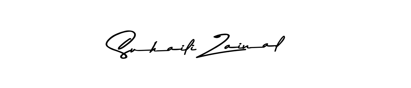 The best way (Asem Kandis PERSONAL USE) to make a short signature is to pick only two or three words in your name. The name Suhaili Zainal include a total of six letters. For converting this name. Suhaili Zainal signature style 9 images and pictures png