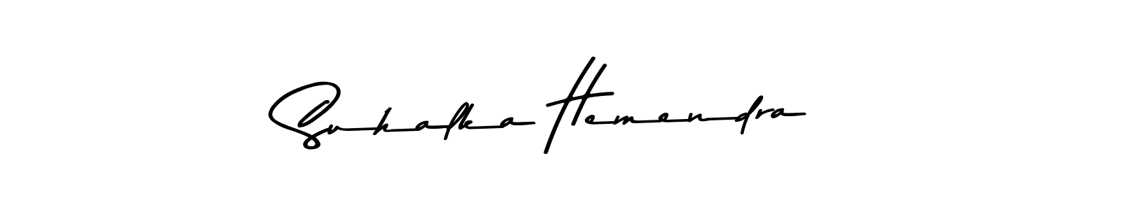 How to make Suhalka Hemendra signature? Asem Kandis PERSONAL USE is a professional autograph style. Create handwritten signature for Suhalka Hemendra name. Suhalka Hemendra signature style 9 images and pictures png