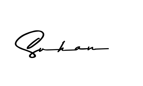 Make a beautiful signature design for name Suhan. With this signature (Asem Kandis PERSONAL USE) style, you can create a handwritten signature for free. Suhan signature style 9 images and pictures png