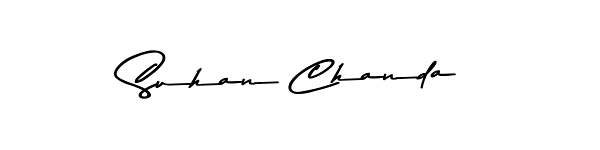 This is the best signature style for the Suhan Chanda name. Also you like these signature font (Asem Kandis PERSONAL USE). Mix name signature. Suhan Chanda signature style 9 images and pictures png