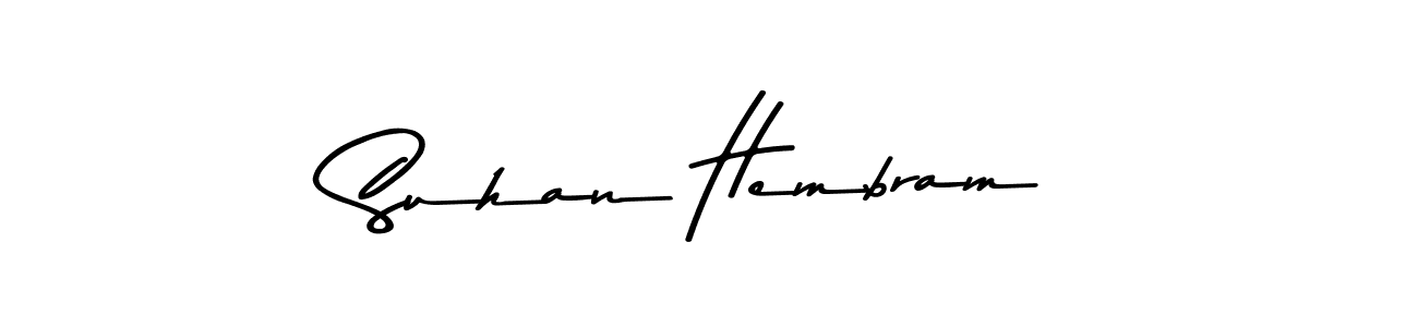 Suhan Hembram stylish signature style. Best Handwritten Sign (Asem Kandis PERSONAL USE) for my name. Handwritten Signature Collection Ideas for my name Suhan Hembram. Suhan Hembram signature style 9 images and pictures png
