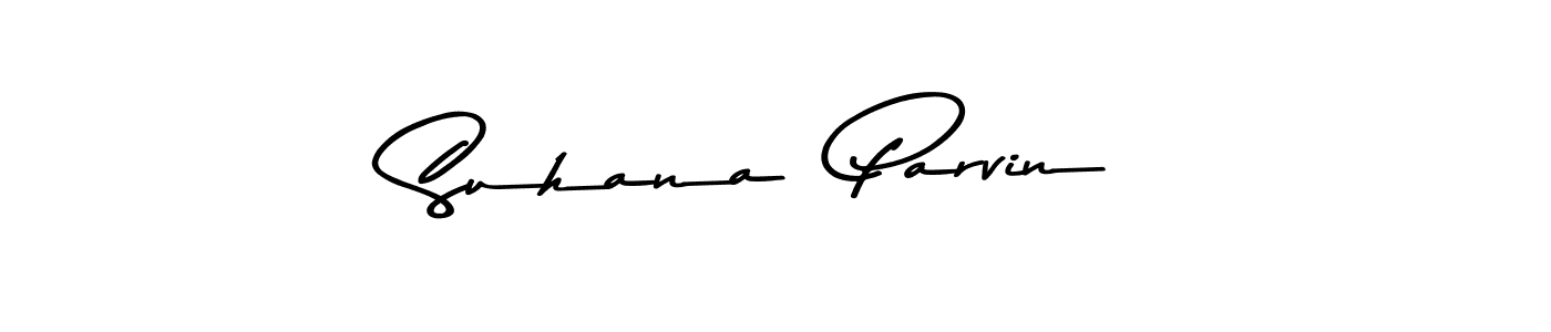 Make a beautiful signature design for name Suhana  Parvin. With this signature (Asem Kandis PERSONAL USE) style, you can create a handwritten signature for free. Suhana  Parvin signature style 9 images and pictures png