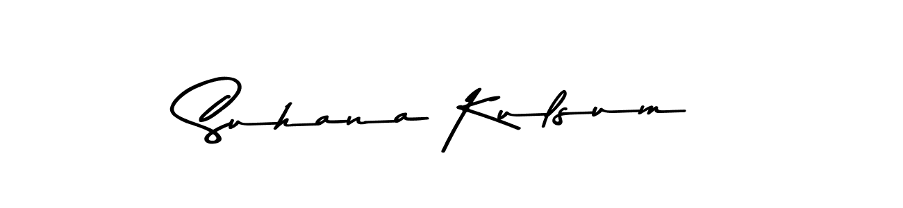 The best way (Asem Kandis PERSONAL USE) to make a short signature is to pick only two or three words in your name. The name Suhana Kulsum include a total of six letters. For converting this name. Suhana Kulsum signature style 9 images and pictures png