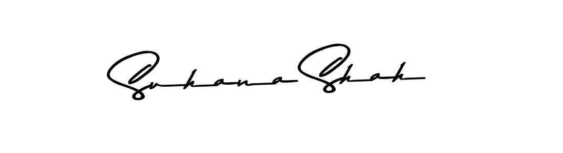 Design your own signature with our free online signature maker. With this signature software, you can create a handwritten (Asem Kandis PERSONAL USE) signature for name Suhana Shah. Suhana Shah signature style 9 images and pictures png