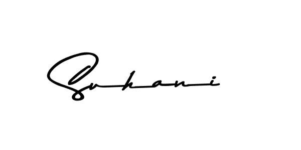 Use a signature maker to create a handwritten signature online. With this signature software, you can design (Asem Kandis PERSONAL USE) your own signature for name Suhani. Suhani signature style 9 images and pictures png