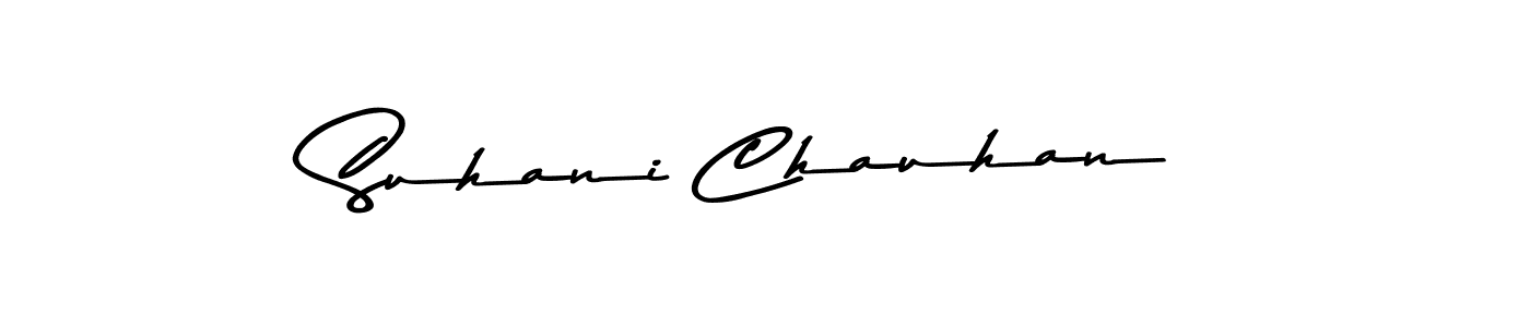 Make a beautiful signature design for name Suhani Chauhan. With this signature (Asem Kandis PERSONAL USE) style, you can create a handwritten signature for free. Suhani Chauhan signature style 9 images and pictures png